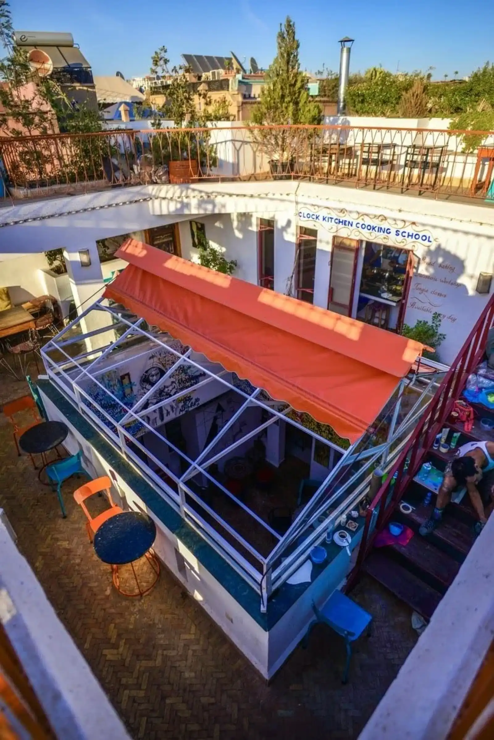 Rooftop Café Clock in Marrakech - 3
