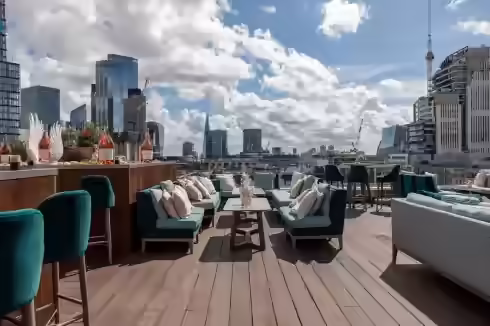 Rooftop Aviary Rooftop Restaurant and Bar -Royal London House / Montcalm London