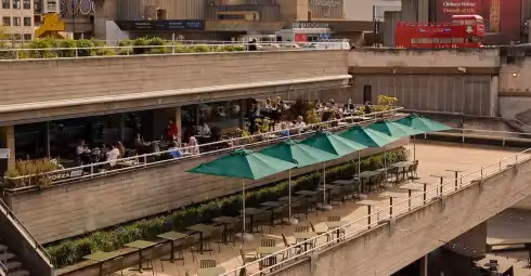 Rooftop Forza Wine National Theatre London