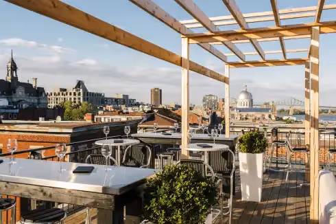 Rooftop Terrasse sur l'Auberge Montreal
